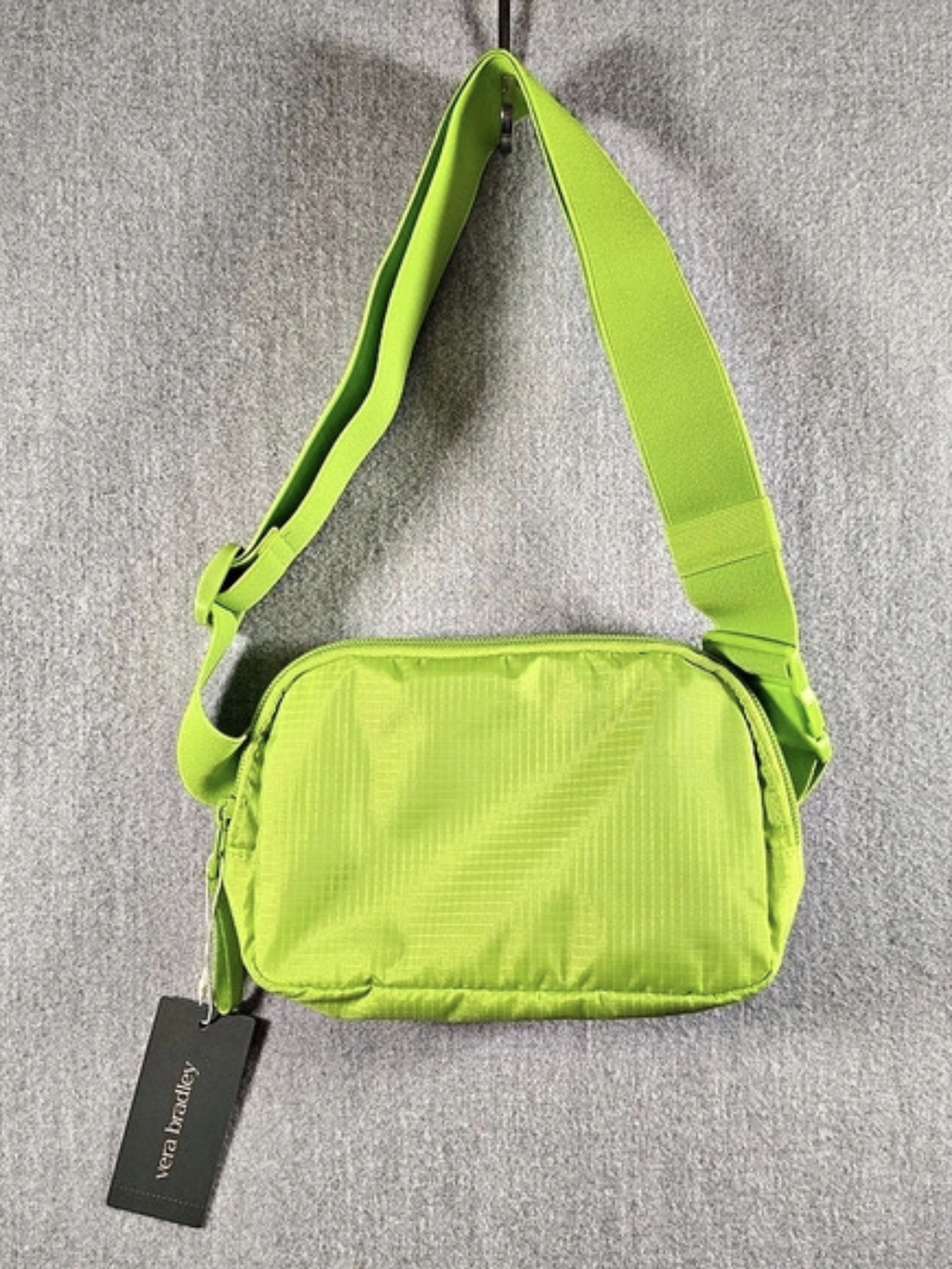 Vera Bradley Woodward Small Belt Bag Lime Green NWT